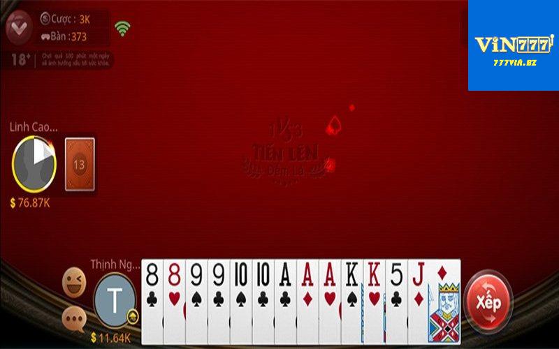 Thông tin về game đánh bài tiến lên